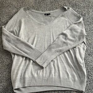 Apt. 9 Light Gray V-Neck Sweater